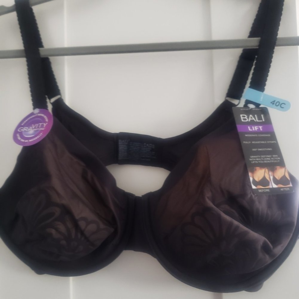 Black Bali Bra underwire